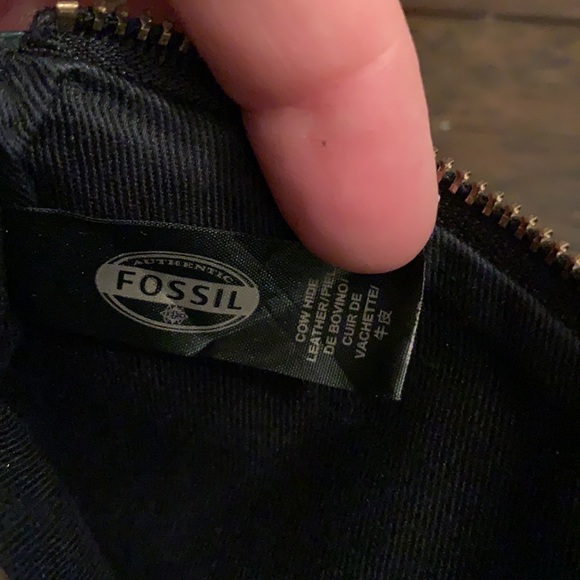 Fossil Black, White and Tan Leather Wallet EUC - Picture 7 of 10